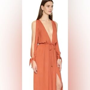 BEC + BRIDGE Copper Goddess Maxi Dress, Small / 4